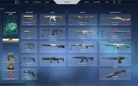 CONTA RIOT COM 17 FACAS NO VALORANT E 600+ SKINS NO LOL