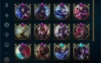 Conta de LOL com 417 skins, precinho