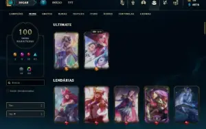 Ferro 1 com 80 Champs e 100 Skins + 72 Cromas ( MAIN SUP )