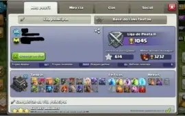 CONTA CLASH OF CLANS CV9 98% FULL