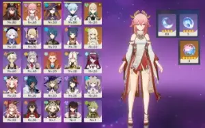 Yae Miko+ Hutao+ Mona+Jean+ Lança Da Shogun+ Tumulo Do Lobo