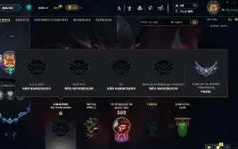 Conta do lol upada manualmente com 110 skin para habilitar