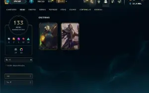 Unranked com TODOS os champs e 133 Skins ( MID / JG / ADC )