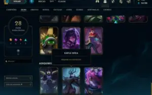 Conta janna vitoriosa, Rammus rei, kayle juiza e icones raro