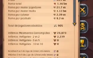 Conta Albion 1.16B De Fama