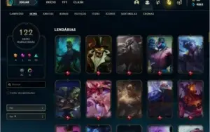 Conta prata FULL CHAMPS, 122 SKINS