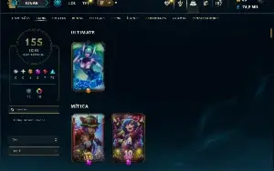 Prata 4 com TODOS os champs e 155 Skins ( MID / ADC / JG )