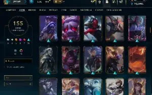 Prata 4 com TODOS os champs e 155 Skins ( MID / ADC / JG )