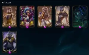 Conta LoL Platina +400 skins // 4 ultimate // 6 míticas