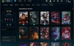 conta lol gold 469 skins