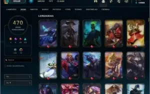 conta lol gold 469 skins