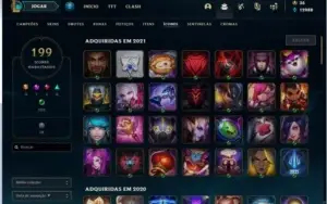 conta lol gold 469 skins