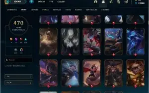 conta lol gold 469 skins