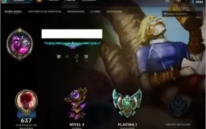 Conta de Lol Platina 1