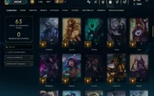 Esmeralda 1 com 85 Champs e 16 Skins