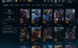 Esmeralda 1 com 85 Champs e 16 Skins