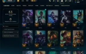 Esmeralda 1 com 85 Champs e 16 Skins