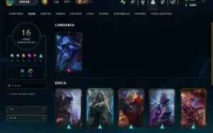 Esmeralda 1 com 85 Champs e 16 Skins