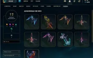 Conta prata 4 com 121 Champs e 72 Skins + 2 Prestigios