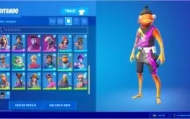 CONTA FORTNITE RARA ( 180+) SKINS. CONTEM SALVE O MUNDO
