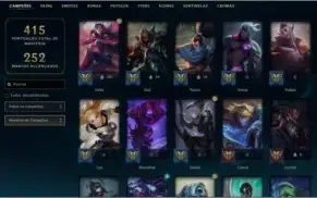 Conta LOL - Todos Champions, 204 skins e muito mais