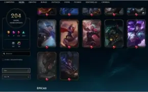 Conta LOL - Todos Champions, 204 skins e muito mais