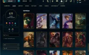 Platina 3 com 80 Champs e 69 Skins + 22 Espolios
