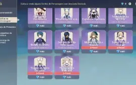 GENSHIN IMPACT - AR60, 33T5,Navia C1, Zhongli C1, Ayaka +Bis