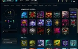 CONTA LOL MD5 P/ PLATINA - COM 28 CHMPs e 4 SKINS ÉPICAS