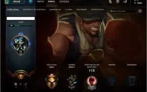 CONTA LOL MD5 P/ PLATINA - COM 28 CHMPs e 4 SKINS ÉPICAS