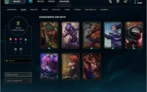 CONTA LOL MD5 P/ PLATINA - COM 28 CHMPs e 4 SKINS ÉPICAS
