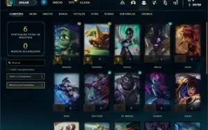 Conta ouro 4 com 23 Champs e 13 Fragmentos de skins