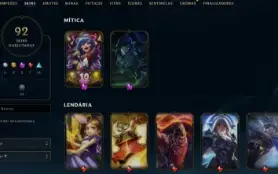 Conta League of Legends Full Acesso - 155 Champs e 92 Skins