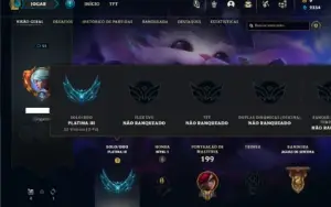 Platina 3 com 65 Champs e 37 Skins