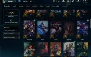 Platina 3 com 65 Champs e 37 Skins