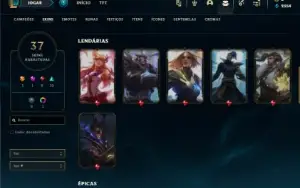Platina 3 com 65 Champs e 37 Skins