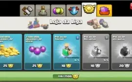 Conta Clash of clans  recém cv12  com 16mil gemas