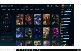 Conta gold com 83 champions e 27 skins