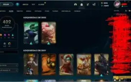 Conta de LoL, Valorant e WR