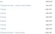 CONTA FORTNITE /SALVE MUNDO (PODE FARMA VBUKS) VARIAS SKINS