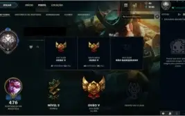 V>Conta de League of Legends com mais de 300 Skins