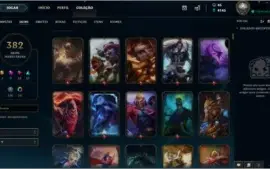 V>Conta de League of Legends com mais de 300 Skins