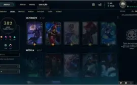 V>Conta de League of Legends com mais de 300 Skins