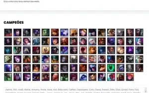 Conta ouro 4 com 89 Champs e 75 Skins + 6 Vitoriosas