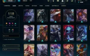 Bronze 4 com 130 Champs e 118 Skins