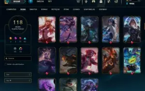 Bronze 4 com 130 Champs e 118 Skins