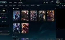 Conta League of Legends com Todos os Vitoriosos