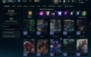 Unranked com 150 Champs e 211 Skins ( ADC / MID / TOP )