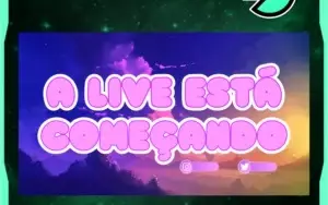 Overlay para streaming 4 telas -  pink mountain