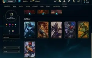 Conta prata 1 com 55 Champs e 12 Skins